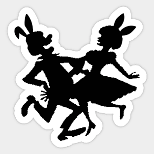 Easter SD BLK Sticker